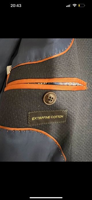 Americana azul marino hombre Massimo Dutti