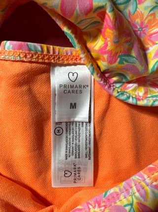 Bikini floral naranja-rosa