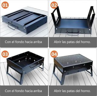 Mini Barbacoa Portátil de Metal