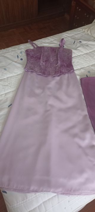 Vestido de fiesta lila talla 44