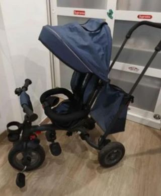 Triciclo Bebé Plegable Azul
