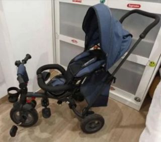 Triciclo Bebé Plegable Azul
