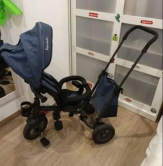 Triciclo Bebé Plegable Azul