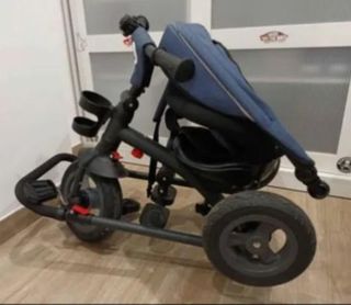 Triciclo Bebé Plegable Azul