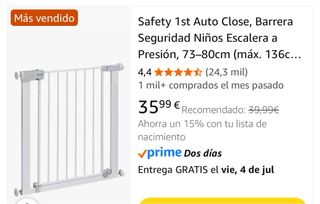 Barandilla Seguridad 1st Metalica usada una seman