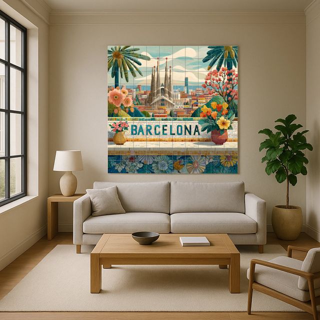 Mural cerámico Barcelona Sagrada Familia