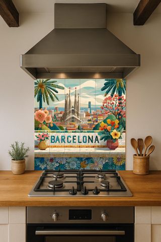 Mural cerámico Barcelona Sagrada Familia