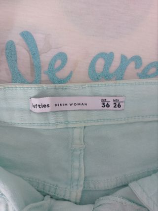 Camiseta y shorts menta