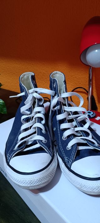 Converse altas azules