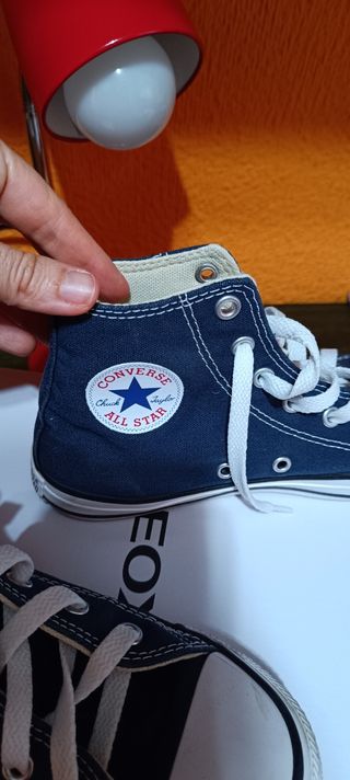 Converse altas azules