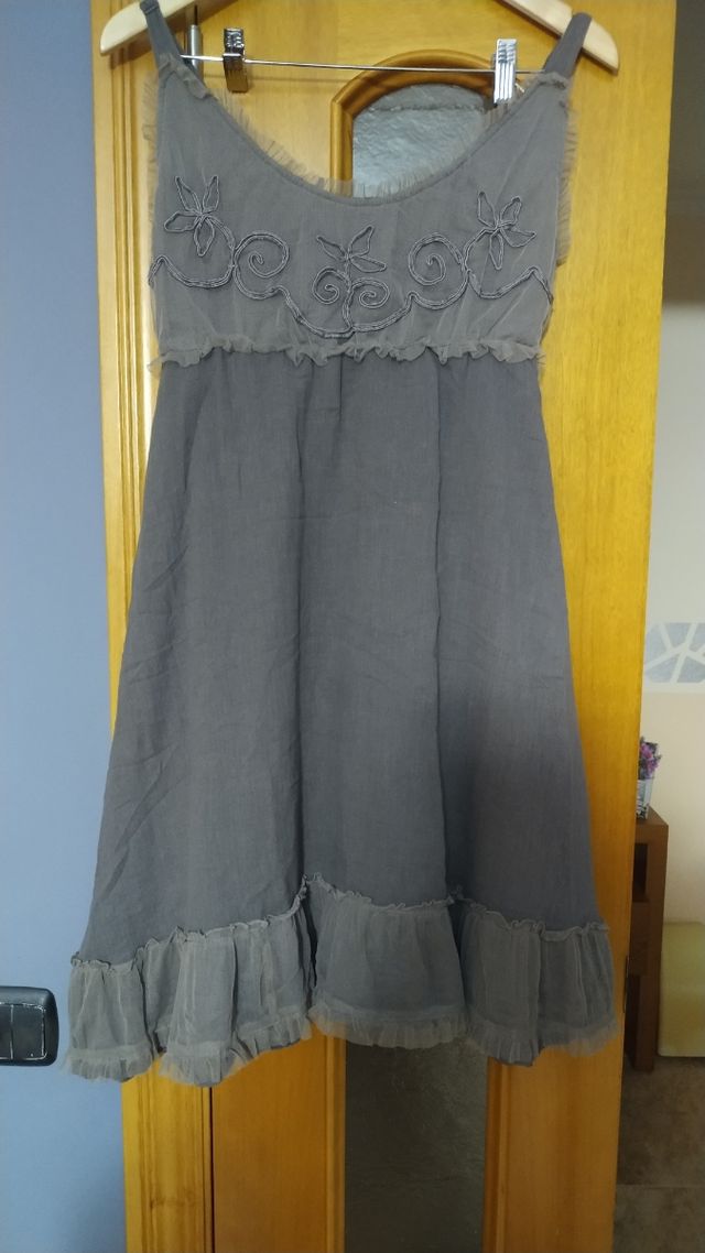 Vestido Gris Cream Talla S