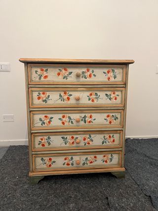 Set VINTAGE comodino+cassetiere