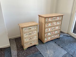 Set VINTAGE comodino+cassetiere