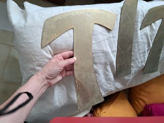 Lettere in ottone per scritta TITTI - Vintage