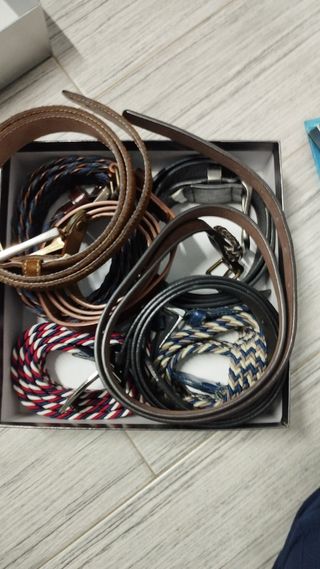 Pack cinturones cuero - varios