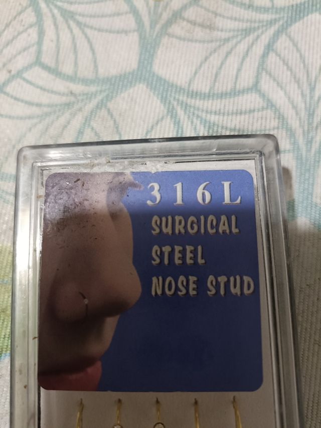 50Piercings Nariz Acero 316L