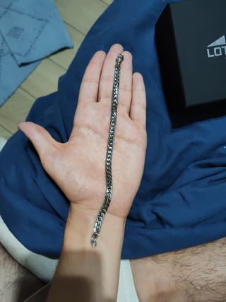 Pulsera Lotus hombre plata