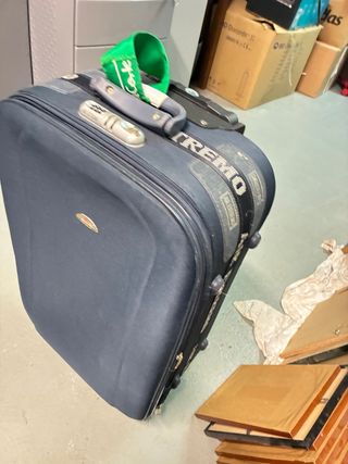 Maleta azul viaje - usada