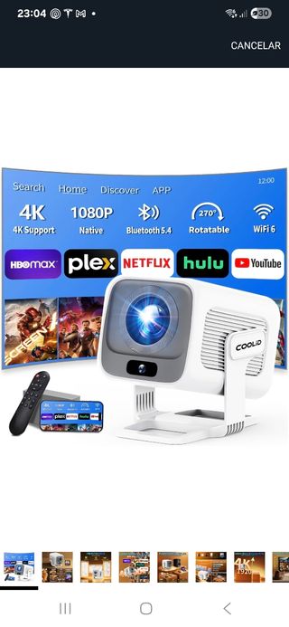 Proyector FHD NATIVO 1080 android, NUEVO