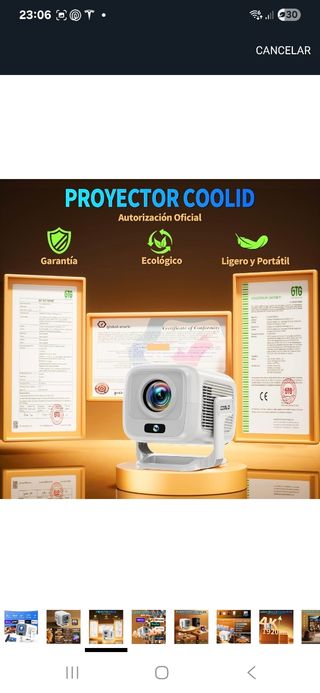 Proyector FHD NATIVO 1080 android, NUEVO