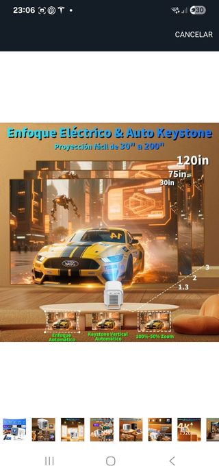 Proyector FHD NATIVO 1080 android, NUEVO