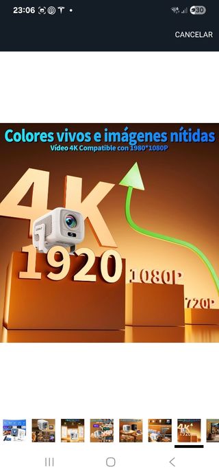 Proyector FHD NATIVO 1080 android, NUEVO