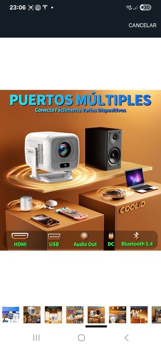 Proyector FHD NATIVO 1080 android, NUEVO