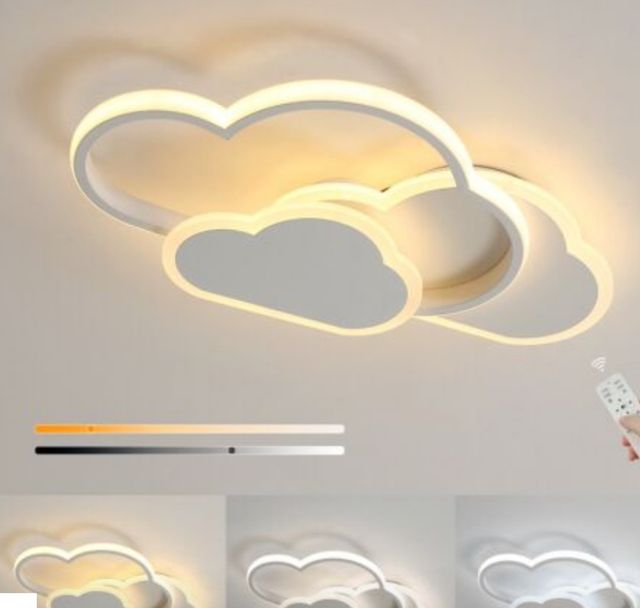 Lampara techo nube LED - 3 colores