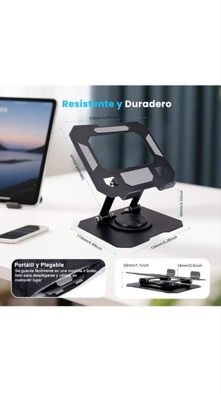 Soporte plegable metal tablet