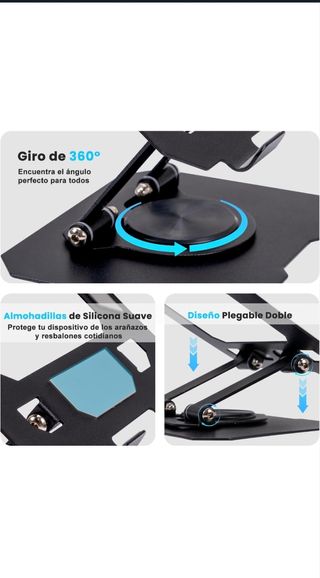 Soporte plegable metal tablet