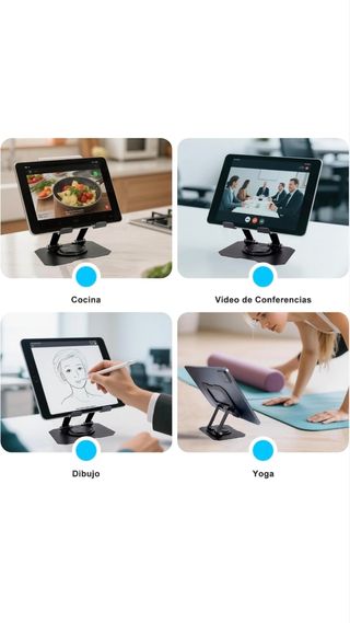 Soporte plegable metal tablet