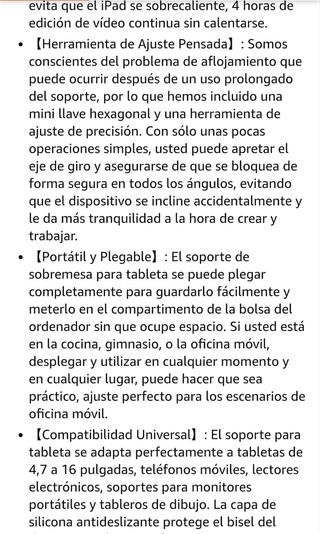 Soporte plegable metal tablet