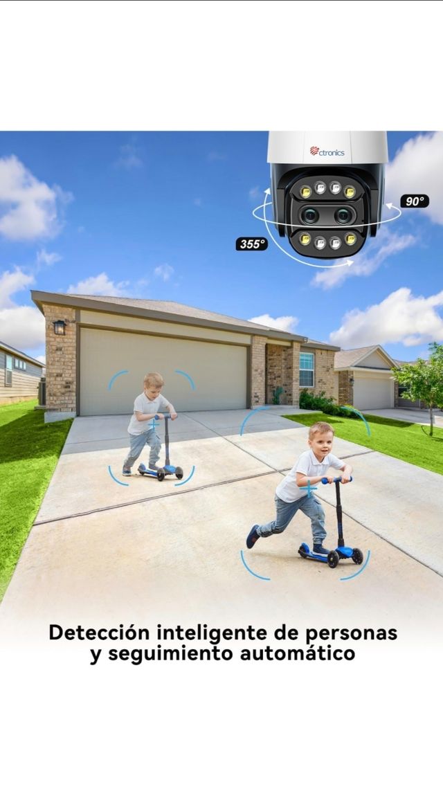 Cámara seguridad ctronics exterior