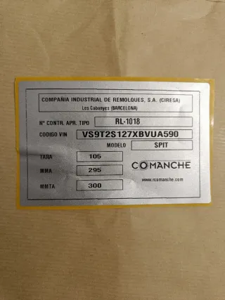 Remolque ligero usado Con papeles