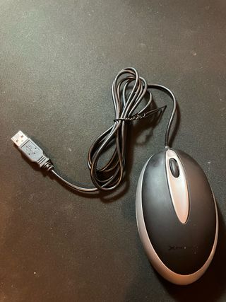Ratón USB xphoenix Negro-Plata