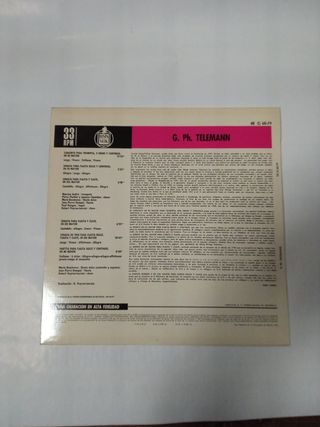 Telemann: Concierto, Sonatas & Partita LP