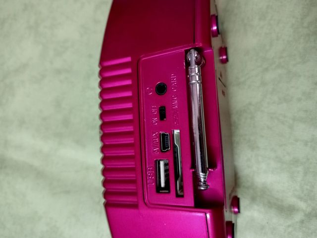 Radio Altavoz TL-91 Portátil Rosa