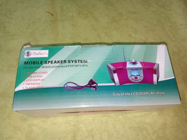 Radio Altavoz TL-91 Portátil Rosa