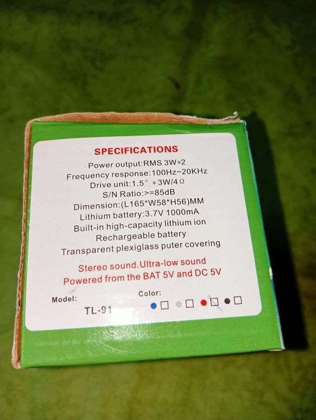 Radio Altavoz TL-91 Portátil Rosa