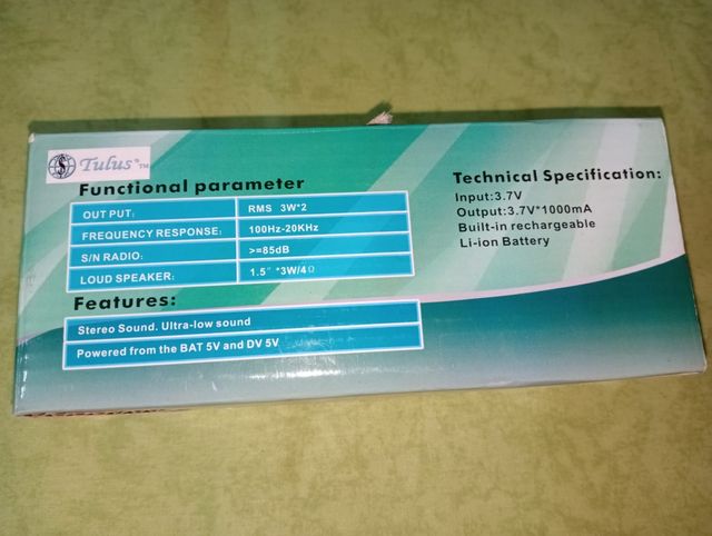 Radio Altavoz TL-91 Portátil Rosa