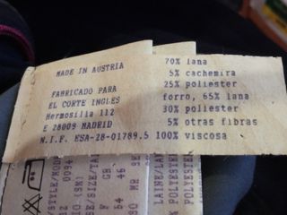 Abrigo caballero loden autentico sin estrenar 150€