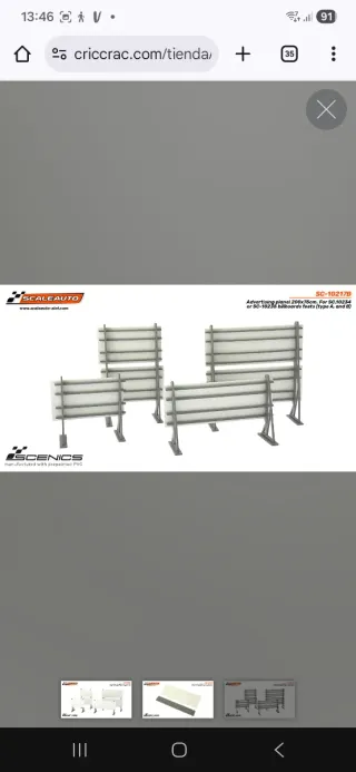 Scalextric lote vallas publicitarias