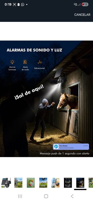 Cámara seguridad 4G solar