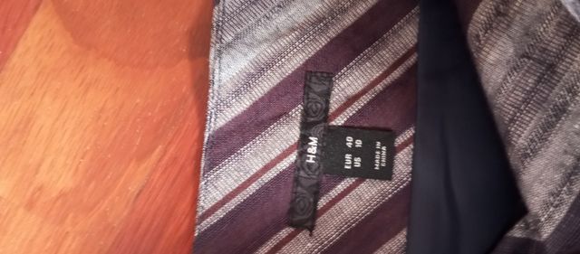 Falda midi H&M vintage rayas