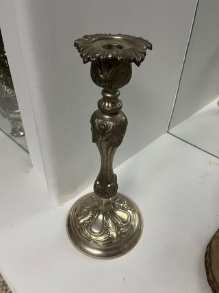 Candelabro plata antiguo