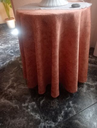 Falda camilla marrón terciopelo