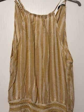 Mono corto rayas Bershka beige