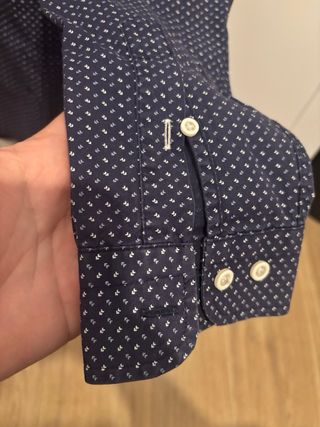 Camisa Pull&Bear azul estampada