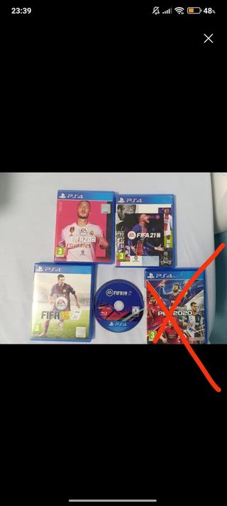 PS4: FIFA 15,disco 19, 20, 21