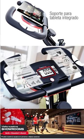 Bicicleta estática Sportstech X100-B plegable